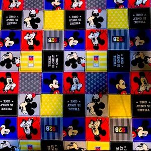 Mickey Mouse 1928 Character 100% Cotton Fabric.Brand New